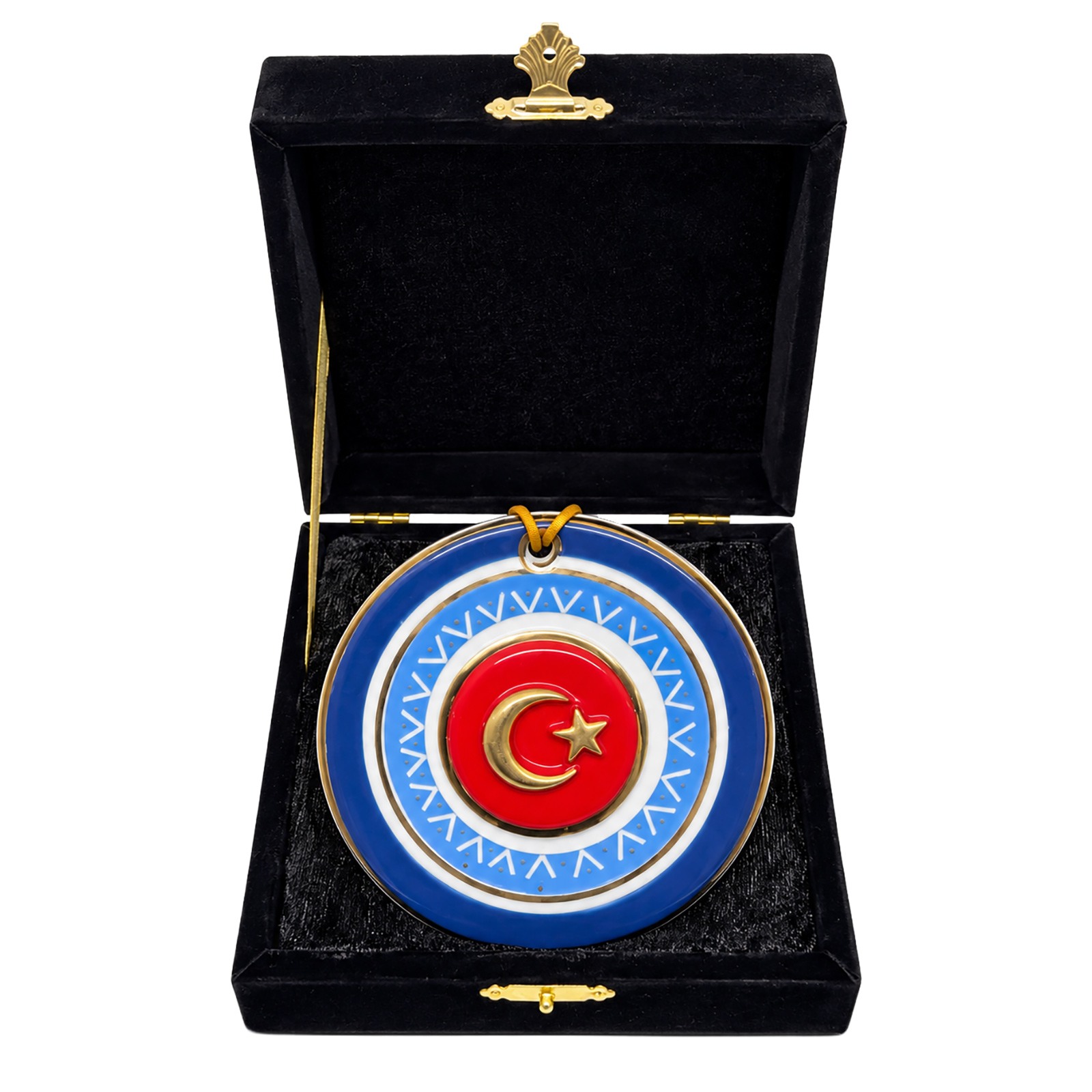 2641 TUĞRA KIRMIZI AYYILDIZ DEKORATİF DUVAR ASKISI