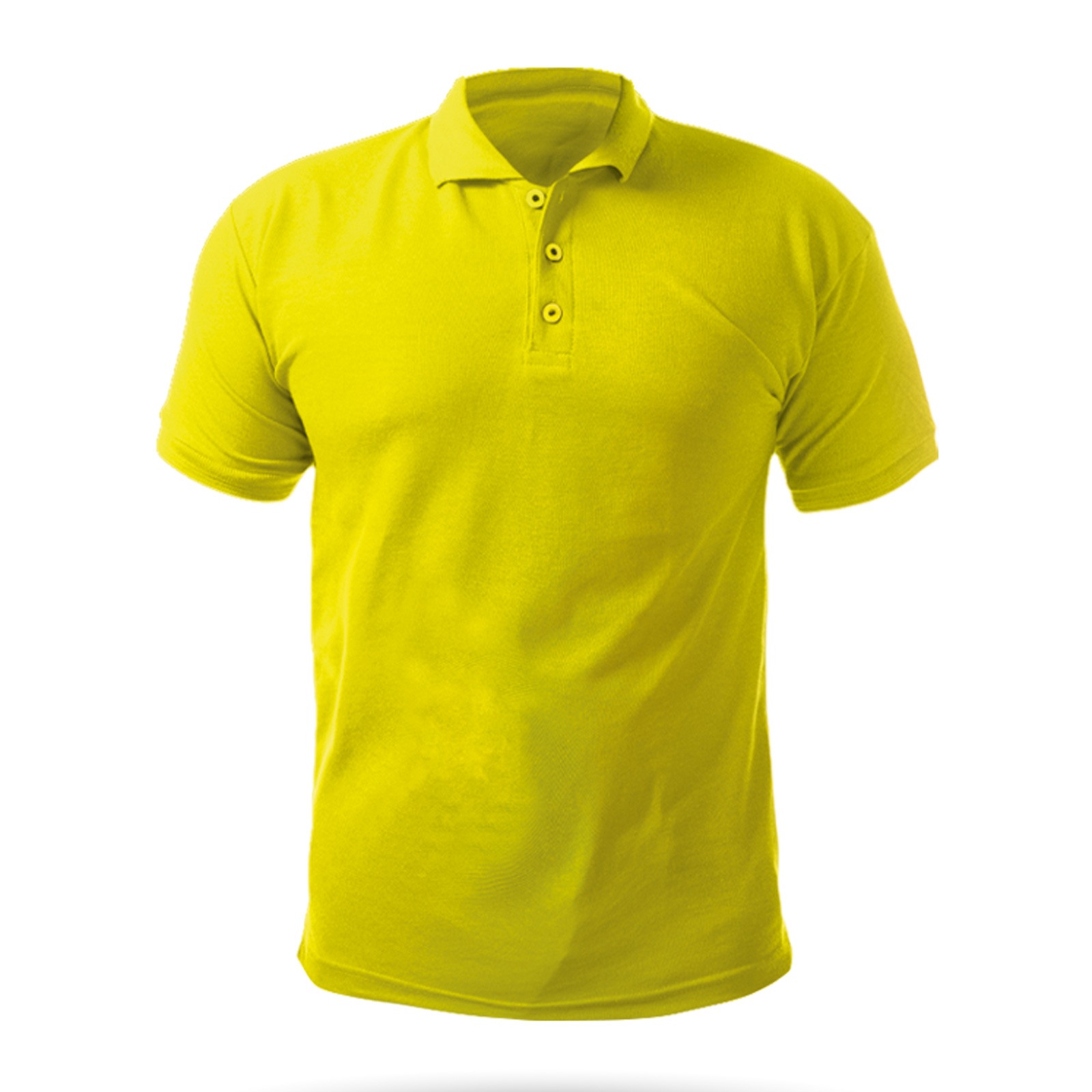 488906 AÇELYA SARI XXL POLO YAKA TİŞÖRT